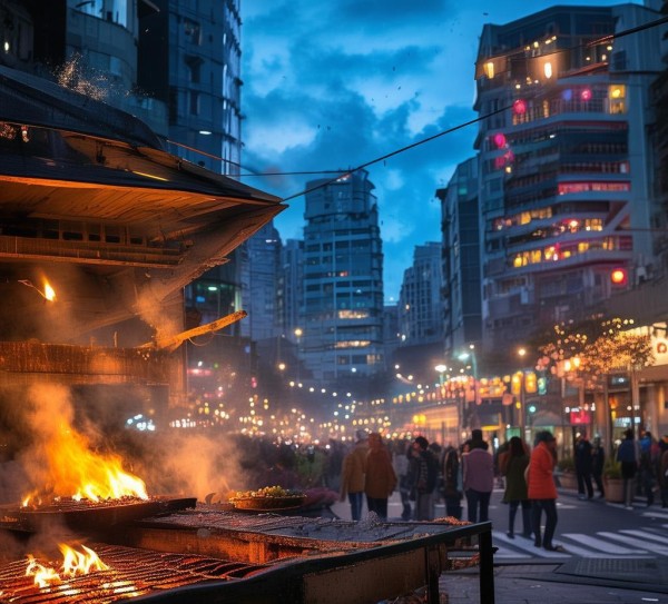 泰和商贸城门口烧烤新闻，泰和，烟火气息与城市记忆